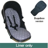 Seat Liner  to fit Bugaboo Pushchairs - Silver Star Design